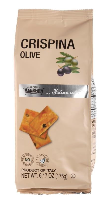 Compagnia Sanremo Cripsina with Olive 6.17 Oz, Pack of 2