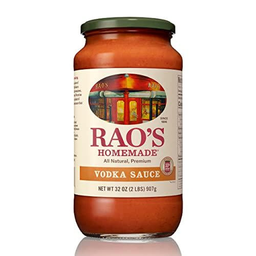 Rao's Homemade Vodka Sauce, 32 oz, Creamy Tomato Sauce, Pasta Sauce, Carb Conscious, Keto Friendly, All Natural, Premium Quality