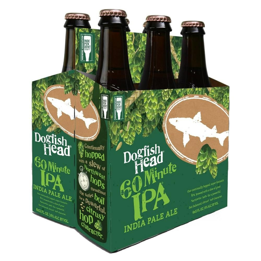 Dogfish Head 60 Minute Ipa, 6 pk, 12 oz Bottles