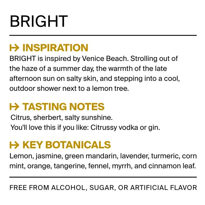 OPTIMIST BRIGHT | Non-Alcoholic Spirit Made from Real Botanicals