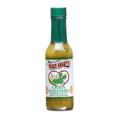 Marie Sharp's Green Habanero Hot Sauce with Prickly Pears 5 fl.oz.