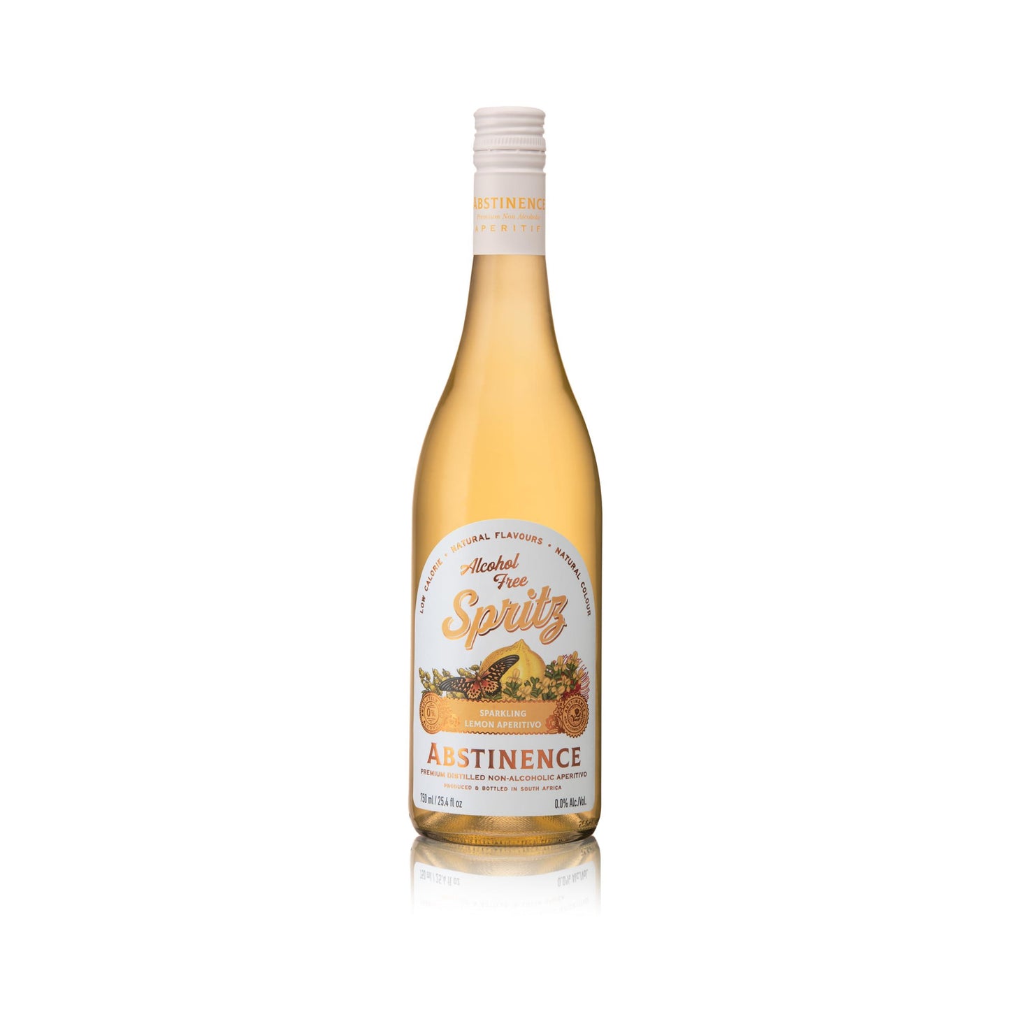 Abstinence Spirits Lemon Aperitivo Spritz | Non-Alcoholic Spirit Ready-to-Drink | 750ml