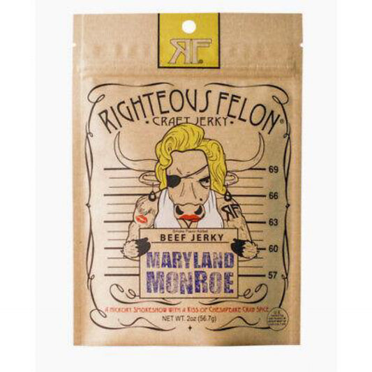 Righteous Felon Maryland Monroe Beef Jerky 2 oz