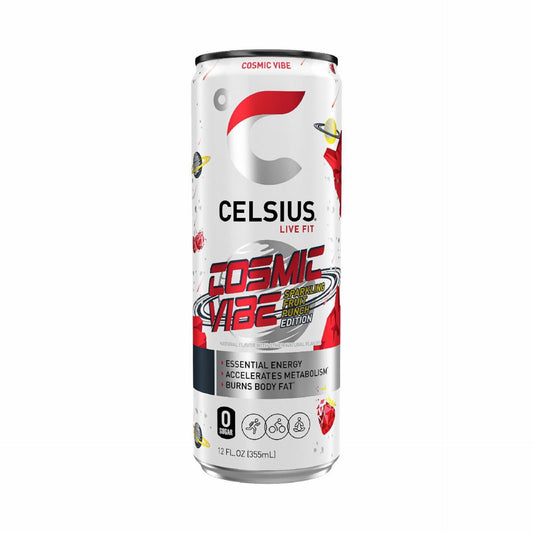 CELSIUS Sparkling Cosmic Vibe  Functional Essential Energy Drink 12 Fl Oz Single Can