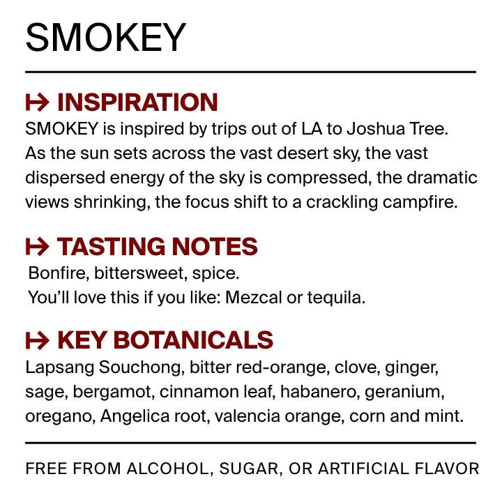 OPTIMIST SMOKEY | Non-Alcoholic Spirit Made from Real Botanicals