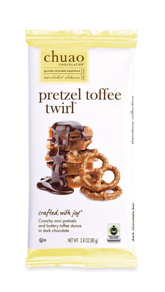 Chuao Chocolatier PRETZEL TOFFEE TWIRL