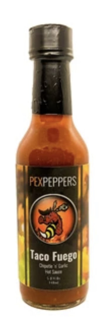 Pex Peppers Taco Fuego Chipotle Hot Sauce