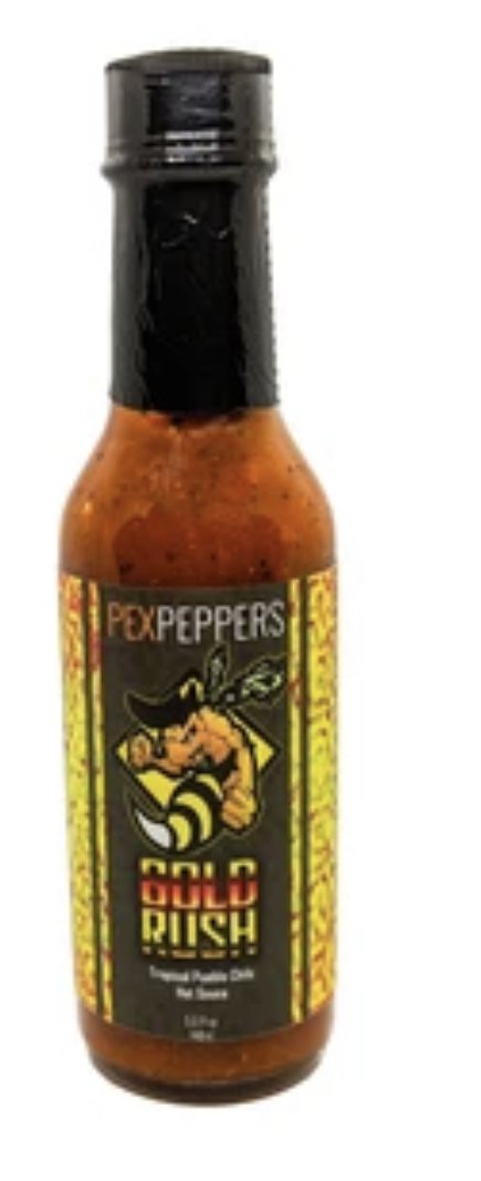 Pex Peppers Gold Rush Pueblo Chile Hot Sauce