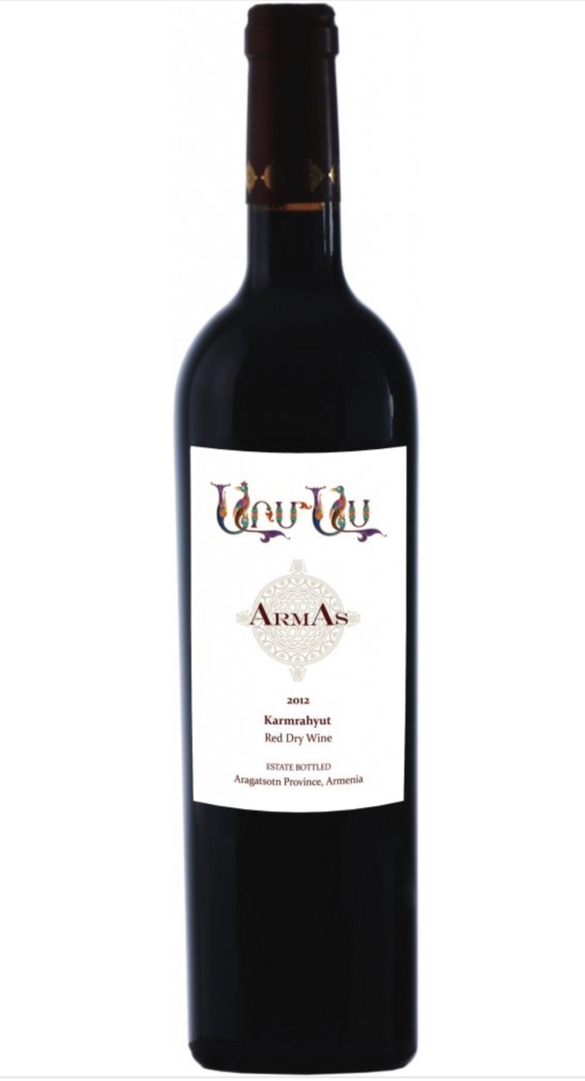 ArmAs Karmrahyut red dry Armenian wine