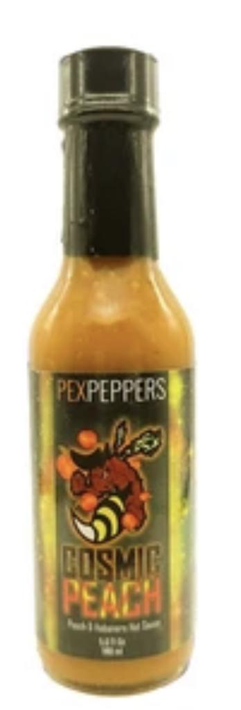 Pex Peppers Cosmic Peach Habanero Hot Sauce
