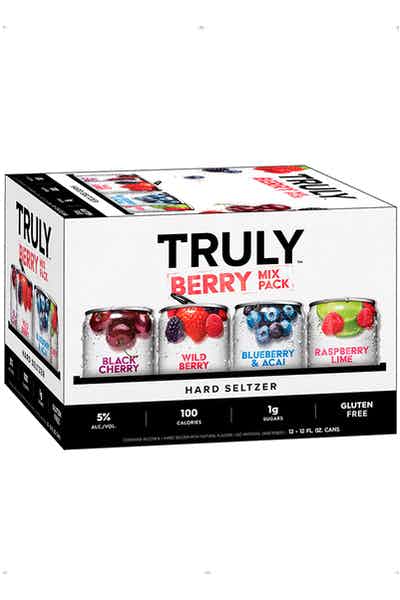 TRULY Hard Seltzer Berry Variety Pack, Spiked & Sparkling Water