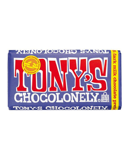 Tony's Chocolonely Dark Milk Pretzel Toffee Chocolate